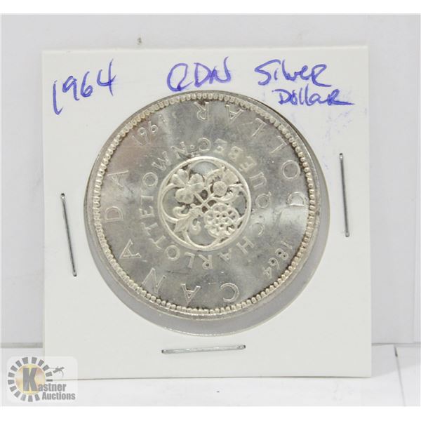 RCM 1964 CHARLOTTETOWN QUEBEC SILVER DOLLAR