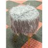 Image 1 : NEWLY ASSEMBLED 4 LEGGED SHAGGY FOOT STOOL