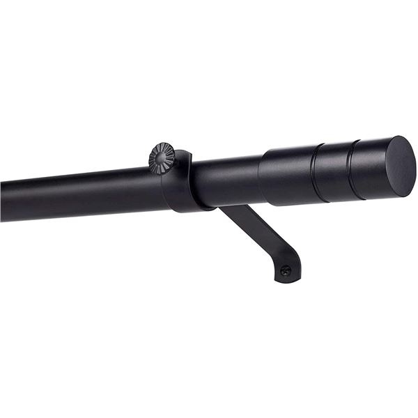 NEW MATTE BLACK TRUMPET FINIAL ROD SET 18 - 36"