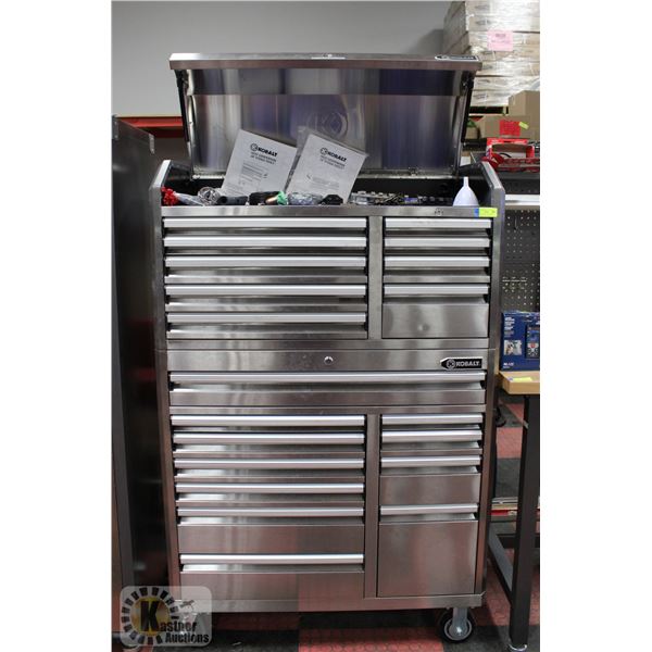 KOBALT LOCKING TOOL CHEST WITH CONTENTS AND KEYS
