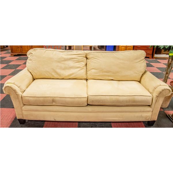 LAZY-BOY CREAM MICROFIBER SOFA BED - EASY