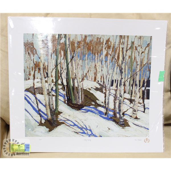 TOM THOMPSON "EARLY SPRING" LITHO 1/100 GOLD