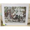 Image 1 : TOM THOMPSON "SNOW IN THE WOODS" LITHO 1/100 GOL