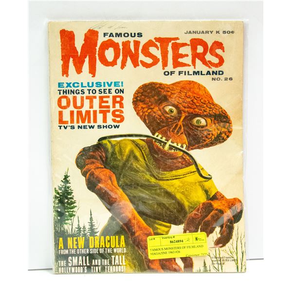 FAMOUS MONSTERS OF FILMLAND MAGAZINE 1963 #26