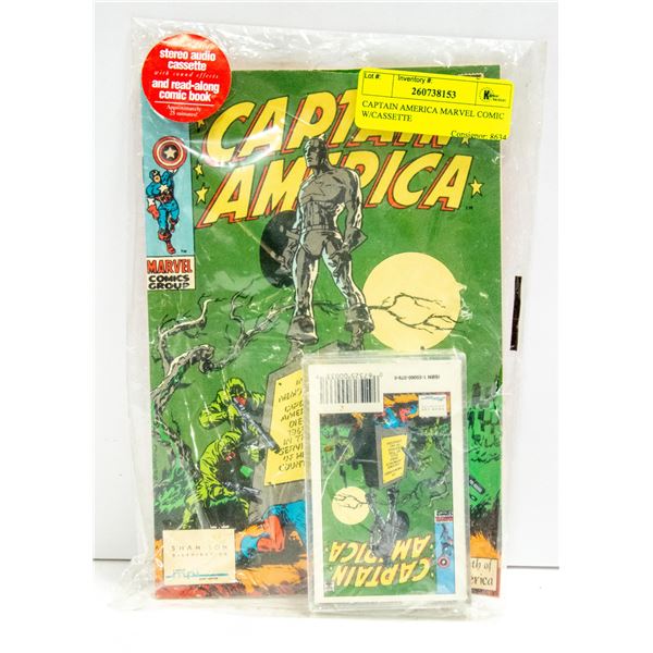 CAPTAIN AMERICA MARVEL COMIC W/CASSETTE