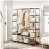 Image 3 : NEW SONGMICS FABRIC WARDROBE ORGANIZER WITH