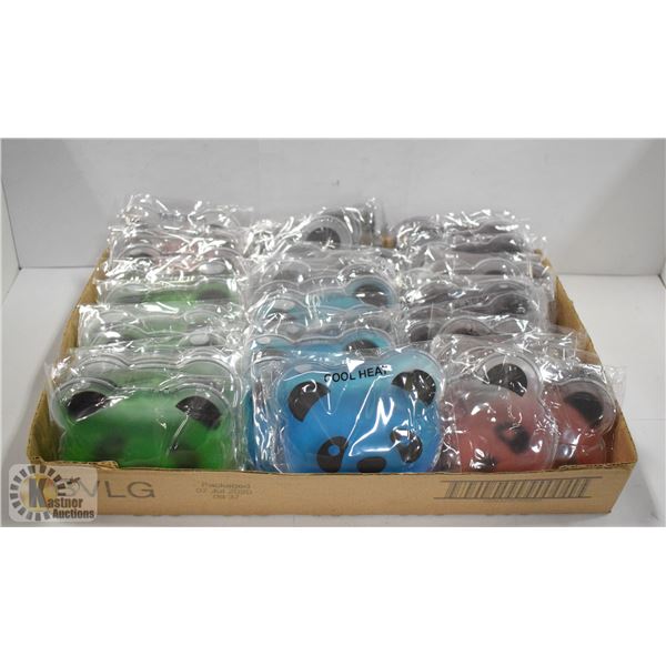 LARGE FLAT OF PANDA THEMED HEAT /  ICE PADS