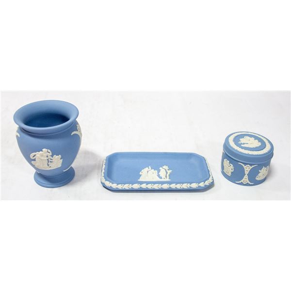 AUTHENTIC VINTAGE WEDGEWOOD BLUE JASPERWARE -