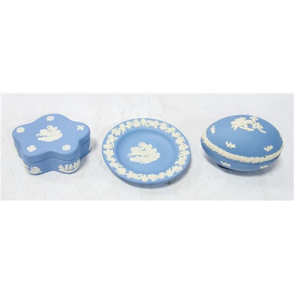 AUTHENTIC VINTAGE WEDGEWOOD BLUE JASPERWARE -