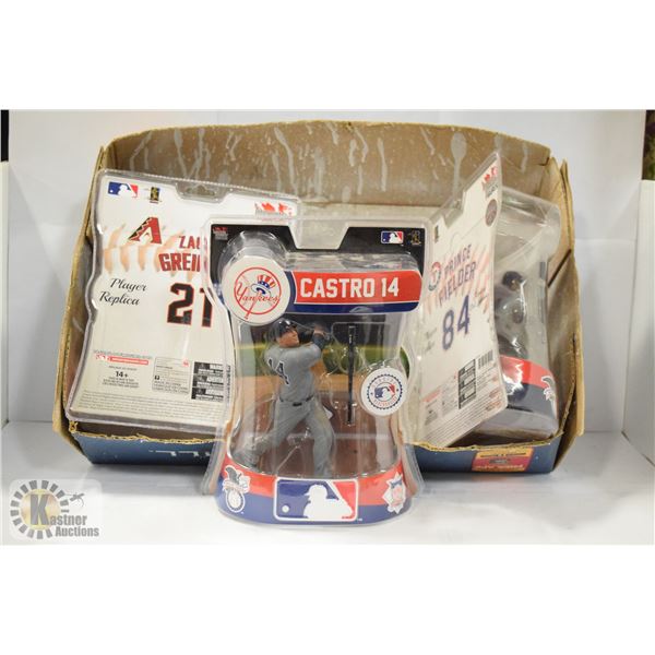 LOT OF 3 NEW MLB BASEBALL FIGURES IMPORT DRAGONS