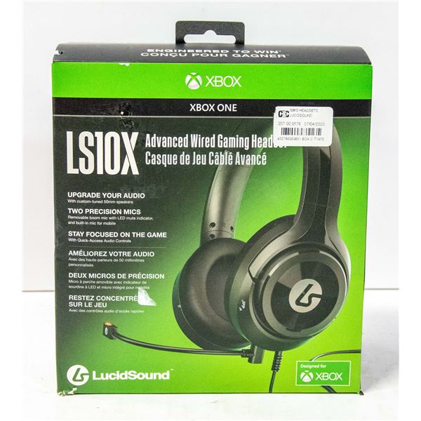 LUCID SOUND ADVANCED WIRED GAMING HEADSET