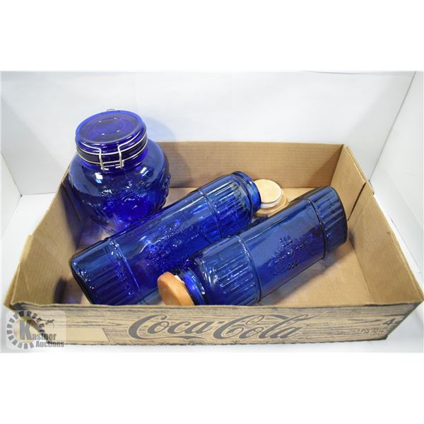 COBALT BLUE DECANTERS