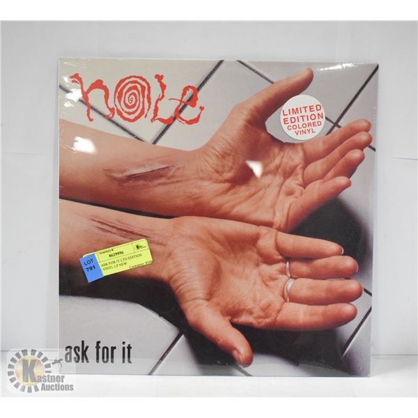 HOLE - ASK FOR IT LTD EDITION COLOR VINYL LP NEW