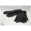 Image 1 : 2 NEW PAIRS OF LEATHER GLOVES