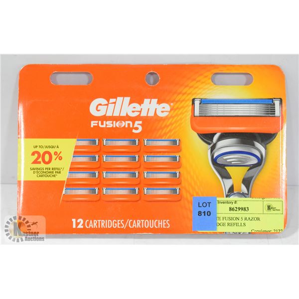 GILLETTE FUSION 5 RAZOR CARTRIDGE REFILLS
