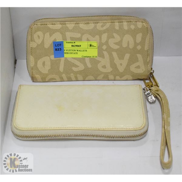 2 REPLICA LOUIS VUITTON WALLETS TOGETHER ESTATE