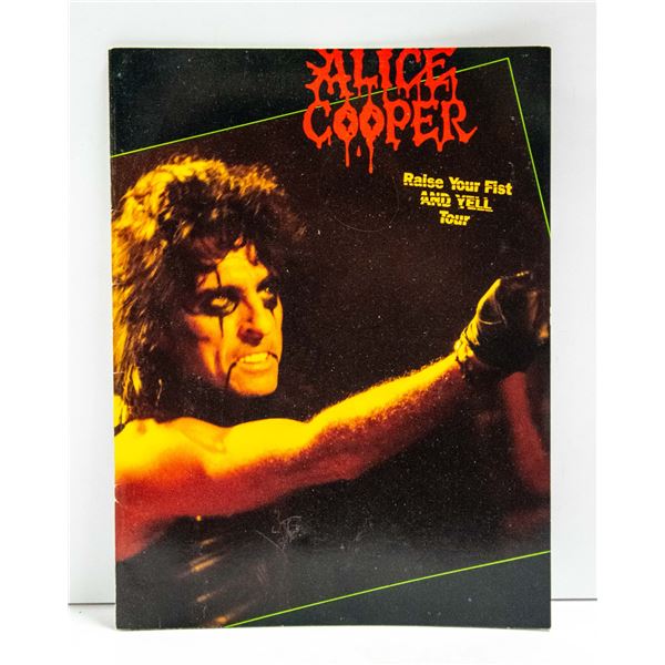 ALICE COOPER ORIGINAL CONCERT TOUR PROGRAM