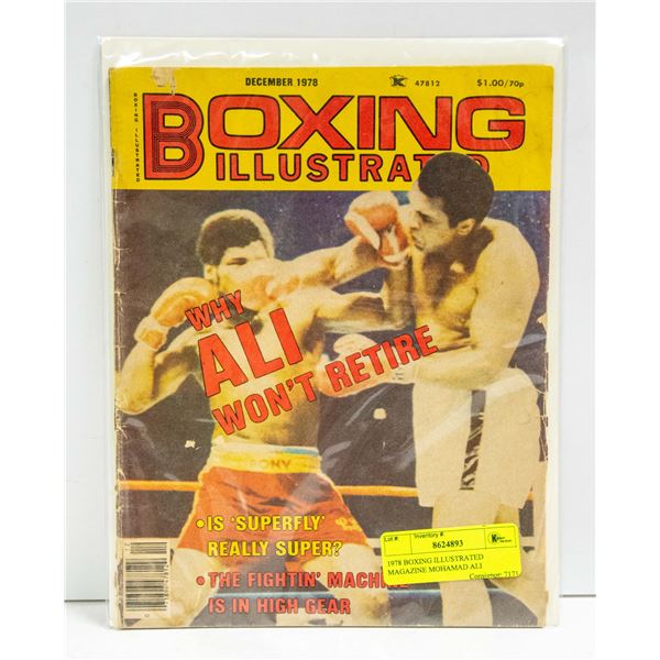 1978 BOXING ILLUSTRATED MAGAZINE MOHAMMAD ALI