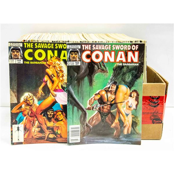 CONAN LOT- SAVAGE SWORD MAGAZINES - 90 COPIES