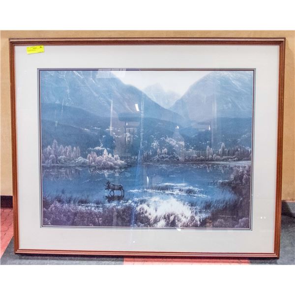 FRAMED PRINT APPROX 34" X 42"