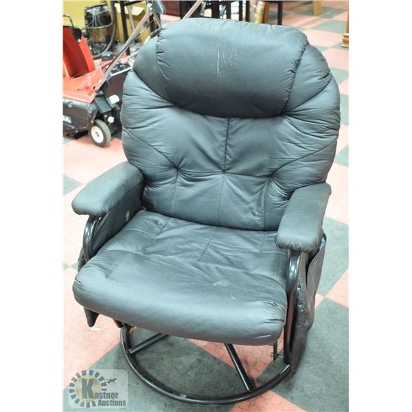 CONTEMPORARY SWIVEL, RECLINING ROCKING CHAIR