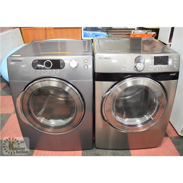 SAMSUNG FRONT LOAD WASHER AND DRYER FULLY LOADED