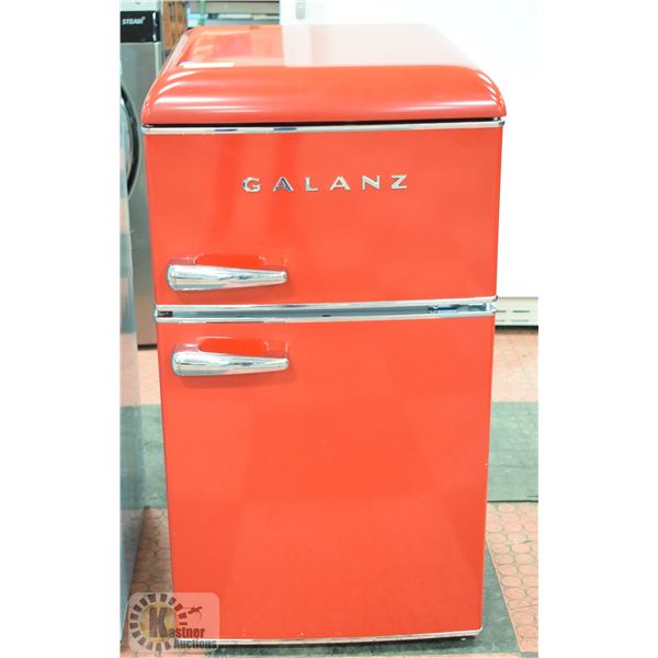 NEW RED GALANZ 3.1 CUBIC FOOT REFRIGERATOR