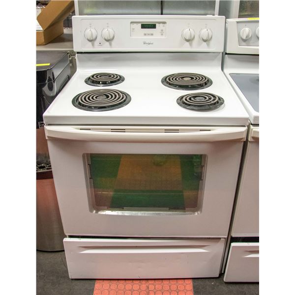 WHIRLPOOL WHITE COIL STOVE 36" X 29.5" X 29"