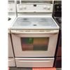 Image 1 : WHIRLPOOL WHITE GLASS STOVE 36" X 29.5" X 29"