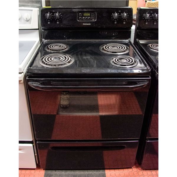 FRIGIDAIRE BLACK COIL STOVE 36" X 29.5" X 29"