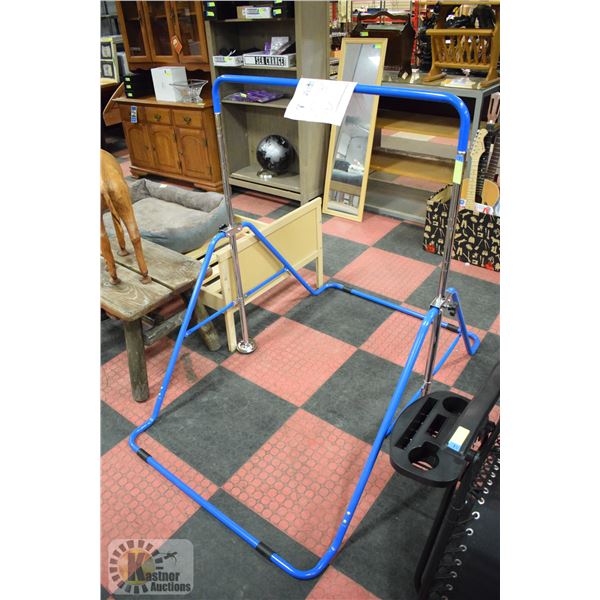 NEWLY ASSEMBLED HORIZONTAL GYMNASTICS TRAINING BAR