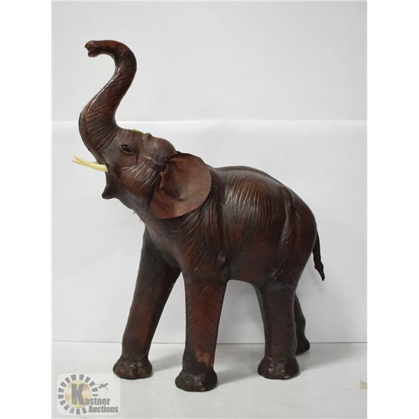 LEATHER ELEPHANT ROOM DECOR