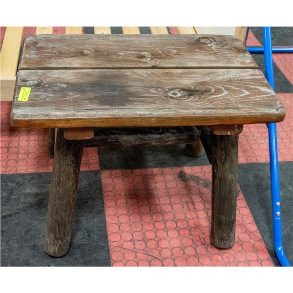 SMALL SOLID WOOD HANDCRAFTED TABLE