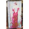 Image 1 : LADY CANVAS PICTURE APPROX 24" X 48"