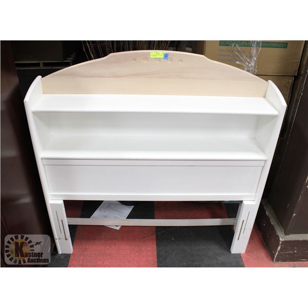 TWIN HEADBOARD - WHITE AND CLEAR BIRCH