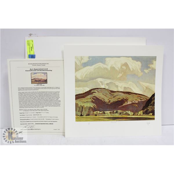 A.J. CASSON "EAGLE NEST" SIGNED BY ARTIST