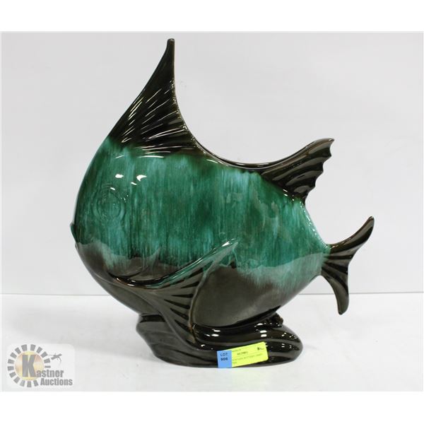 BLUE MOUNTAIN POTTERY (BMP) LARGE FISH 17" TALL