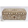 Image 1 : NEW HANDMADE WOOD INLAY DECORATIVE STORAGE BOX