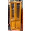 Image 1 : WOODEN CHINA CABINET W/ GLASS FRONT DOORS
