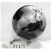 Image 1 : MODERN CHROME WORLD GLOBE 11 X 14