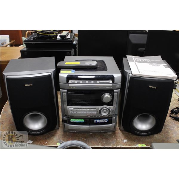 AIWA DISC CHANGER/CONVERTER WITH SPEAKERS