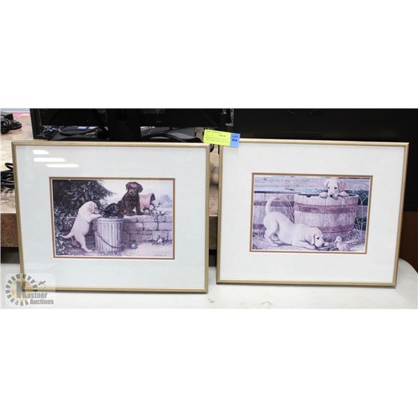 PAIR OF JIM LAUB PRINTS "WATER BUCKET" AND "THE