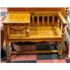 Image 1 : WOODEN ENTRANCE WAY BENCH/SEAT W/ STORAGE
