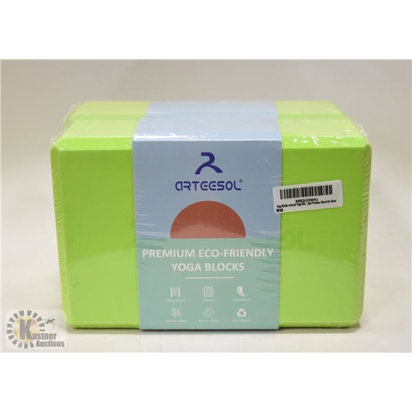 2 PACK PREMIUM ECO FRIENDLY YOGA BLOCKS
