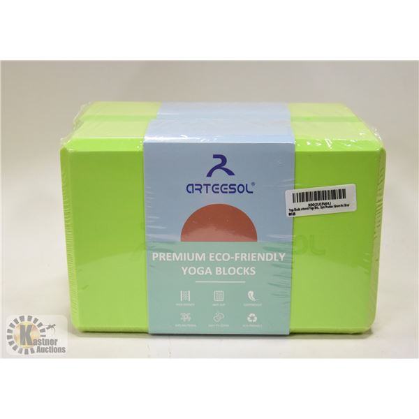 2 PACK PREMIUM ECO FRIENDLY YOGA BLOCKS