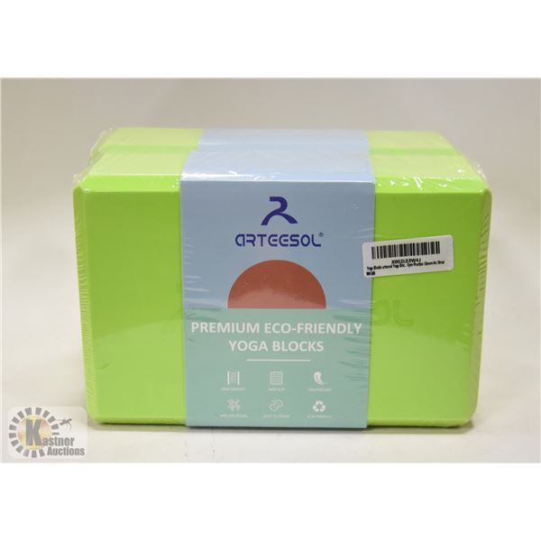 2 PACK PREMIUM ECO FRIENDLY YOGA BLOCKS