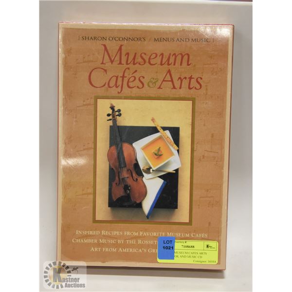 SEALED MUSEUM CAFES ARTS COOKBOOK AND MUSIC CD