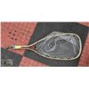 Image 1 : WOODEN AND RUBBER NETTED FLY FISHING LANDING NET