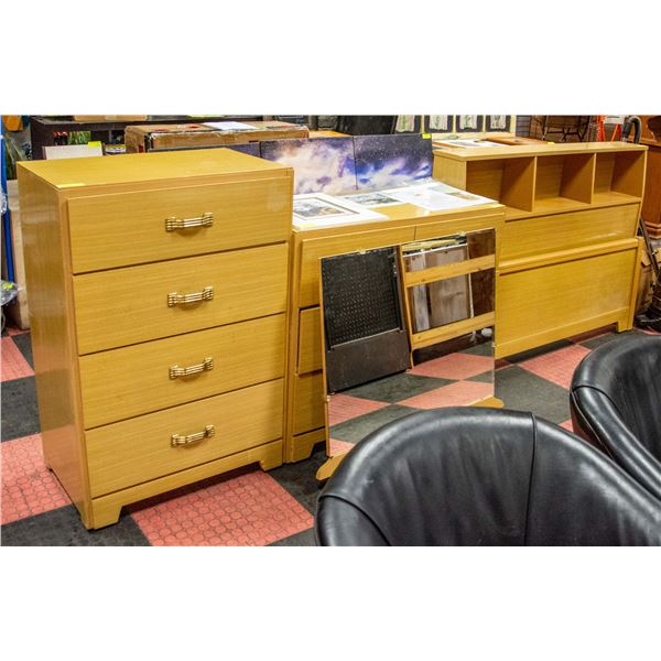 DOUBLE SIZED BEDROOM SET - HEAD + FOOT BOARD