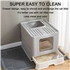 Image 2 : NEWLY ASSEMBLED CAT LITTER BOX WITH 2 WAY ENTRIES